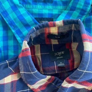 Two slim J.Crew button ups
